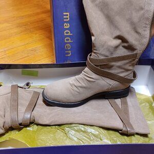 Madden Girl Zerge Boots Stone size 8